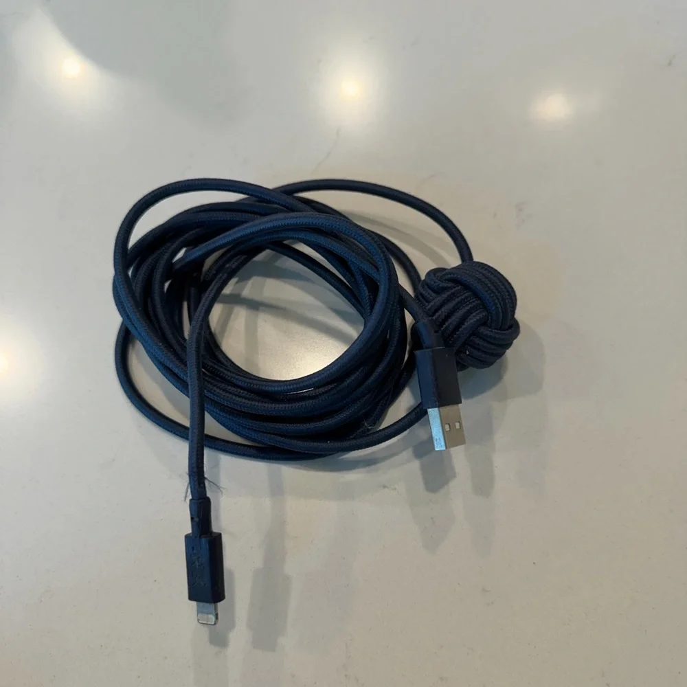 Blue charging cord